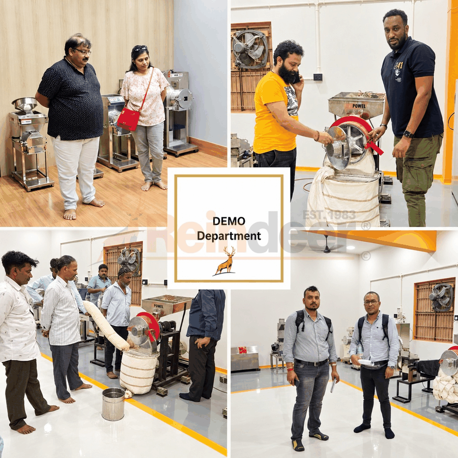 డెమో డిపార్ట్‌మెంట్ - రెయిన్ డీర్ మెషినరీ